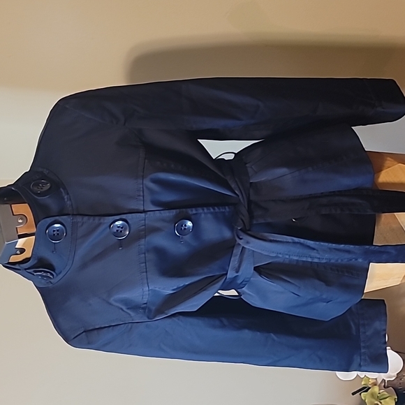 Ann Taylor Loft Jackets & Blazers - Ann Taylor Loft Navy Jacket w/belt, Sz. L